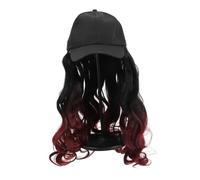 ERINGOGO Cappello Parrucca Donna One-piece con Capelli Ricci Lunghi Leggera e Traspirante Moda per Viaggi Scuola e Feste Aspetto Naturale e Duraturo