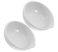 ERINGOGO Capsule Evaporanti in Ceramica 2 Pezzi 100 MM Piatti di Agar per Esperimenti di Laboratorio Resistenti al Calore e Chimicamente Stabili per Microbiologia e Coltura Cellulare