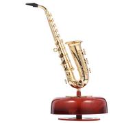 ERINGOGO Carillon a Carica Manuale in ABS Sax Vintage Piccolo Carillon Decorativo da Tavolo Scatola Melodica retrò per Arredamento Casa e Regalo Creativo