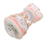 ERINGOGO Carillon Giostra Vintage Luce LED Colori Struttura in Resina Dipinta Mano Statuine di Cavalli in Movimento Decorazione da Tavolo per Festa