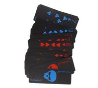 ERINGOGO carte da gioco impermeabili mazzi Di a tema Giocando adulti ponte gioco da tavolo giapponese carte impermeabili carte da gioco del Ringraziamento giocare a carte da poker pvc Nero