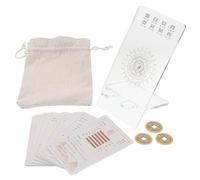 ERINGOGO Carte Divinazione I Ching Esagrammi Completo Kit per Principianti Carte Tradizionali Cinesi per Fortuna e Meditazione Materiali Resistenti Regalo per Collezionisti e Uso Personale