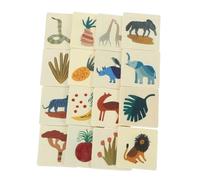 ERINGOGO Carte Memory Animali in Legno Naturale Educativo Montessori per Sviluppo Memoria e per Attività Indoor e Outdoor