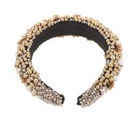 ERINGOGO Cerchietto per Capelli con Perle Barocche e Cristalli Fascia Decorativa in Spugna Resistente per Donne e Ragazze Accessori Eleganti per Feste Matrimoni e Cerimonie