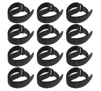 ERINGOGO Cinghie di Fissaggio per Divano Componibile in Nylon Nero 20x300mm, Set 36 Pezzi Multifunzione Anti-Scivolo per Mobili e Organizzazione Cavi, Connettori per Uso Domestico