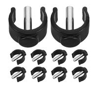 ERINGOGO Clip Morsetto a C per Bastone da Passeggio 22 MM Perno di Bloccaggio Portacanne 10 Pezzi Accessori per Stampelle e Deambulatori Compatibile per Uso Interno ed Esterno Facile