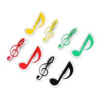 ERINGOGO Clip Musicali a Forma di Nota in Plastica 16 Pezzi, Fermagli per Spartiti Musicali Riutilizzabili, Porta Pagine per Libri di Musica, Accessori Portatili per Lettura Spartiti