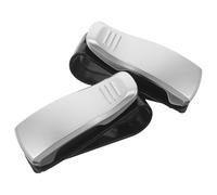 ERINGOGO Clip Porta Occhiali da Sole per Auto in Abs Resistente, Set da 2 Pezzi, Organizer Visiera Parasole per Occhiali e Carte, Accesso Rapido e Risparmio Spazio per Guida Sicura