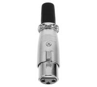 ERINGOGO Connettore Xlr Microfonico Terminale 3 Pin in Metallo | Cavo Bilanciato, Accessorio DIY per Audio e Registrazione, Presa Jack Sostitutiva