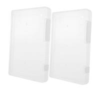 ERINGOGO Contenitori Conservazione Artigianali 2Pcs Organizer per Puzzle Trasparente Contenitori Impilabili per Piccole Parti Adatto per Gioielli e Attività