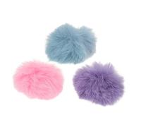 ERINGOGO Copertura per Microfono Lavalier Protezione Antivento 3 Pezzi in Peluche per Microfoni da 0,5-1,2cm, per Streaming e Discorsi senza Rumore del Vento