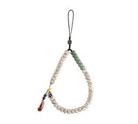 ERINGOGO Cordino Per Telefono Perline in Legno Vintage, Laccetto Da Polso Per Cellulare in Stile Cinese, Accessorio Sicuro e Decorativo Per Telefono, Idea Regalo Per Amiche