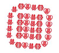 ERINGOGO Coriandoli da Tavolo per Matrimonio Cinesi Xi Non Tessuto, Set da 270 Pezzi Tre Modelli Decorativi Tradizionali, Decorazioni per Festa Nuziale e Allestimenti Tavola