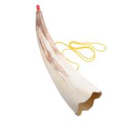 ERINGOGO Corno Da Soffio Corno Di Bue Naturale Per Cosplay Di Pirati e Vichinghi Accessorio Autentico Per Feste Tema e Halloween Design Unico e Resistente