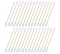 ERINGOGO Cotton Fioc in Cotone e Legno 30 Pezzi Bastoncini Resistenti per Pulizia Viso e Orecchie, Tamponi Auricolari di Sicurezza Morbidi per Trucco, Cura Sopracciglia e Uso