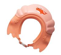 ERINGOGO Cuffia da Doccia Regolabile per Ragazzo Ragazza con Paraschizzi, Cappello per Shampoo Morbido in Plastica Design Adorabile per Ragazzo Ragazza