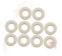 ERINGOGO Cuscinetti in Cotone Bianco Set da 10 Pezzi per Tromba Design Delicato, Protezione delle Chiavi e Aumento della Durata, Accessorio per Strumenti Musicali