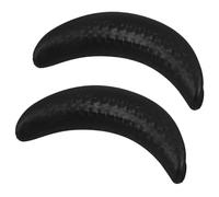 ERINGOGO Cuscino Cervicale per Ciotola Shampoo Forma a Mezzaluna 2 Pezzi in Gomma per Lavabo Bagno Salone Estetico Nero