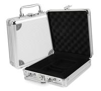 ERINGOGO Custodia in Alluminio per Fiches da Poker e Carte da Gioco, Porta Fiches Portatile Scomparti, Valigetta Robusta Chiusura a Fibbia per Gioco da Tavolo, Grande Capacità