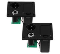 ERINGOGO Custodia per Batterie 9v per Pickup Attivo, 2 Pezzi, Materiale Plastico e Metallo, Compatibile Lc-5 e Interfaccia 6.35 Xlr, Leggera per Registrazioni e Performance