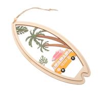 ERINGOGO Decorazione da Parete in Legno Tavola da Surf Forma Estiva Ornamento Nautico per Casa e Spiaggia Appendibile per Arredamento Mare e Stile Tropicale per Pareti e Porte