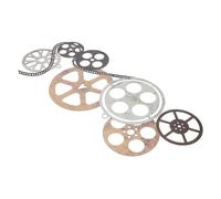 ERINGOGO Decorazione Murale Vintage Battuto per Casa e Giardino Accessorio per Cinema e Ufficio Stile Rustico per Ambienti Interni Ed Esterni