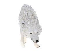 ERINGOGO di bruno nordamericano mini selvaggio giocattolo animale piccoli animale selvatico figurina di ornamenti di animali di simulazione AbS bianca
