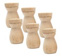 ERINGOGO Diffusore di Oli Essenziali in Legno per Auto 6 Pezzi Bottiglie Profumo Fai da Te Compatte e Resistenti Ciondolo Aromatico Creativo per Decorazione Personale