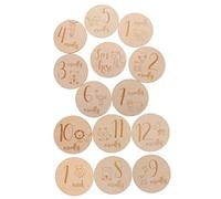 ERINGOGO Dischi Mese Legno Per Ragazzo Ragazza, Cartelli Pietre Miliari Annuncio Nascita, Set 14 Pezzi, Decorazioni Fotografiche Per Primo Anno Del Ragazzo Ragazza