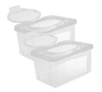 ERINGOGO Dispenser per Wipes in Materiale Pp, Custodia per Salviette Umidificate da 1850ml, Multifunzionale e Portatile, Confezione da 2 Pezzi la Casa lo Studio