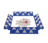ERINGOGO Domino Triangolare in Melamina con Numeri Grandi Gioco da Tavolo Strategico Portatile per Logica Coordinazione Occhio-mano e Viaggio Include Custodia per Famiglie e Viaggiatori