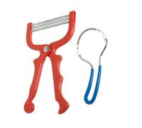 ERINGOGO Epilatore threading manuale 2 pezzi per rimozione peli viso, dispositivo in plastica e acciaio inox per guance e collo delicato sulla pelle