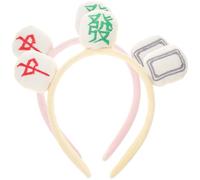 ERINGOGO Fasce per Chioma da Spa da Donna 2 Pezzi in Peluche Mahjong, Fascia per Lavaggio del Viso Morbida e Creativa, Copricapo da Ragazza per Trucco, Spa e Uso Quotidiano, Colori Rosa