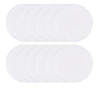 ERINGOGO Fiches da Bingo 19Mm Trasparenti Bianchi 100 Pezzi in Plastica Riutilizzabili per Giochi da Tavolo e Strumenti Didattici