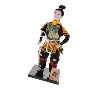ERINGOGO Figura guerriera femminile fatto decorazione desiderio decorazioni statua giapponese ornamento per bambola samurai arredamento samurai statua del samurai giapponese filo di cotone