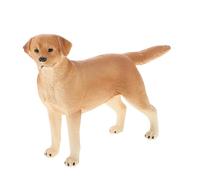 ERINGOGO Figurina Cane Labrador Realistica in Plastica Giocattolo Educativo Dipinto Mano Decorazione Animali per Collezione