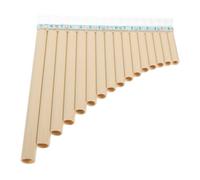ERINGOGO Flauto Di Pan Didattico C, 16 Tubi in Resina Bianca, Strumento Musicale Scolastico Leggero e Portatile Per Ragazzo Ragazza Principianti, Sviluppo Capacità Musicale e Senso Del Ritmo