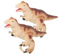 ERINGOGO Giocattoli a Carica Dinosauro 2 Pezzi, Mini Dinosauri Giocattolo in Plastica, Giocattoli Divertenti Interattivi, Decorazioni Pasquali e Bomboniere, Piccoli Dinosauri