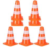 ERINGOGO Giocattoli Segnali Stradali 7 Pezzi Coni Stradali Simulazione Blocco Stradale Educativi per Materiale Leggero e Compatto per Giochi di Traffico e Apprendimento