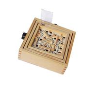 ERINGOGO Giocattolo del labirinto della palla giocattoli semplice giocattolo intellettuale gioco da tavolo gioco delle sfere di legno labirinto da scrivania giocattolo educativo Bambù