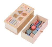 ERINGOGO Giocattolo in Legno Montessori Per Ordinamento e Impilamento Scatola Per Monete e Attività Abbinamento Colori e Educativo Per Ragazzo Ai Anni