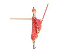 ERINGOGO Gioco Di Ombre Fatto a Mano Tradizionale Marionetta Ombra Teatro Dei Burattini Per Fantoccio Giocare Piccoli Marionette Materiali Genitore Pupazzi Rosso Di Legno