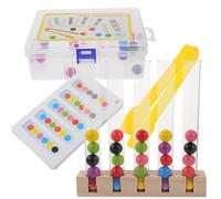 ERINGOGO Gioco Educativo per Legno con Perline Colorate Sviluppo Coordinazione Occhio-Mano e Motricità Fine Didattico Montessori per Bambine Giocattolo Divertente e Stimolante per Fascia d