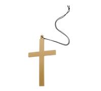 ERINGOGO Gioielli Trasversali Collana Croce Uomo Collana Con Ciondolo a Croce Per Le Donne Collana Con Croce Di Fede Collana Decorativa Collane Da Donna Collana Da Donna Poliestere Beige
