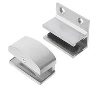 ERINGOGO Guida di Regolabile Pezzi in Blocco Alluminio 2 in Lega Rullo Inferiore per Vetro Scorrevole in Gomma Elastica Porta Doccia per Porte Interne