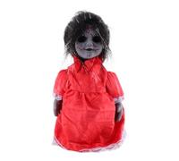 ERINGOGO Halloween con Sensore Vocale Effetto Luminoso Occhi Cammina e Suona Terrorifica per Casa e Feste Senza Batterie