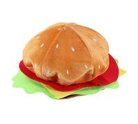 ERINGOGO Hamburger Costume Hat Leggero Non Tessuto per Cosplay | Funny Hat, Party Hat Prop per Balli, Forma Hamburger, Comodo e Skin-friendly, Facile da Indossare
