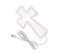 ERINGOGO Insegna al Neon a LED a Forma di Croce 25x15 Cm, Luce Decorativa Calda per Parete Camera da Letto, Chiesa e Celebrazioni Religiose, Luce Notturna Spirituale per Battesimi e Eventi