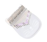 ERINGOGO Kalimba Crystal Trasparente Forma di Gatto Thumb Piano Acrilico Resistente e Facile da Suonare per Adulti Suono e Antiruggine Strumento Musicale Portatile