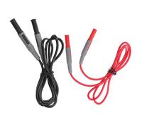 ERINGOGO Kit 2 Sonde per Multimetro, Cavi per Tester Multimetro, Spina Dritta, 2Pezzi, Lega e Plastico, per Analisi di Circuiti Complessi e Controllo Automobilistico